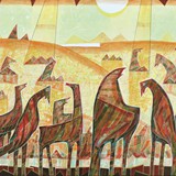 Rozmowy i przemyślenia, akryl, 80cm x 60cm, 2011 r.
