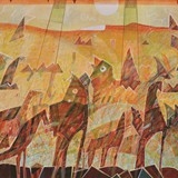 Powtórne oczekiwanie, technika mieszana, 100cm x 80cm, 2009 r.