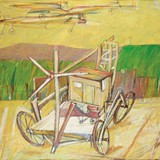 Pojazd szczególny III, technika mieszana, 90cm x 60cm, 2001 r.