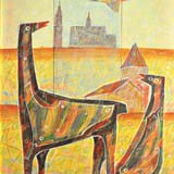 Tęsknoty, akryl, 26cm x 40cm, 2006 r.