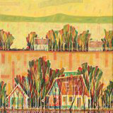 Pejzaż 05, akryl, 30cm x 40cm, 2009 r.