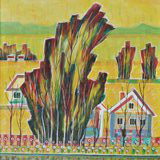 Pejzaż 04, technika mieszana, 30cm x 40cm, 2010 r.