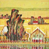 Pejzaż III, olej, 50cm x 60cm, 2009 r.