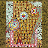 Zamaskowana Twarz, technika mieszana, 19x16cm, 2024 r.