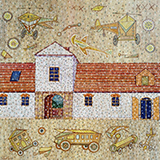 Interpretacje I, technika mieszana, 100x100cm, 2025 r.