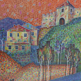 Pejzaż, olej, 100cm x 80cm, 2003 r.