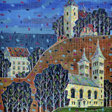 Pejzaż, olej, 100cm x 80cm, 2003 r.