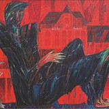Gawędziasz mikołowski, olej, 100cm x 80cm, 2004 r.