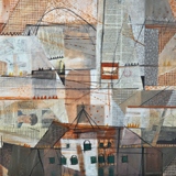 Spacer w plenerze, technika własna, 50x70 cm, 2015 r.