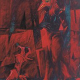 Corrida, olej, 80cm x 100cm, 1996 r.