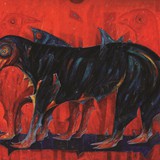 Fałszywe igraszki II, olej, 100cm x 70cm, 2010 r.