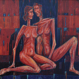 Ich dwoje, olej, 80x60 cm, 2011 r.