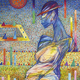 Samotno��, akwarela, 50x33.5 cm, 2023 r.