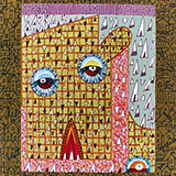 Maska, technika mieszana, 19x16 cm, 2023 r.