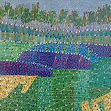 Impresje plenerowe III, technika w�asna, 50x60 cm, 2021 r.