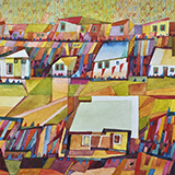 Krajobraz V, akwarela, 20x29 cm, 2020 r.