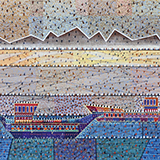 Kutry rybackie, technika w�asna, 40x50 cm, 2019 r.