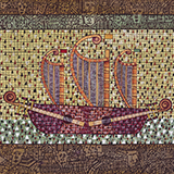 Zesp� muzyczny na statku, akwarela, 50x35 cm, 2021 r.