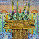 Refleksje I, akwarela, 29.6x20.7 cm, 2024 r.