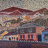 Veszprem � W�gry, technika mieszana, 50x70 cm, 2022 r.