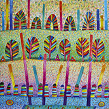 Impresje krajobrazowe I, akwarela, 50x33.5 cm, 2023 r.