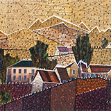 Impresje plenerowe - Wi�niowa, technika mieszana, 50x70 cm, 2023 r.