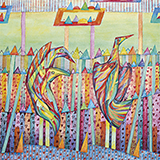 Asocjacja V, akwarela, 52x38 cm, 2017 r.